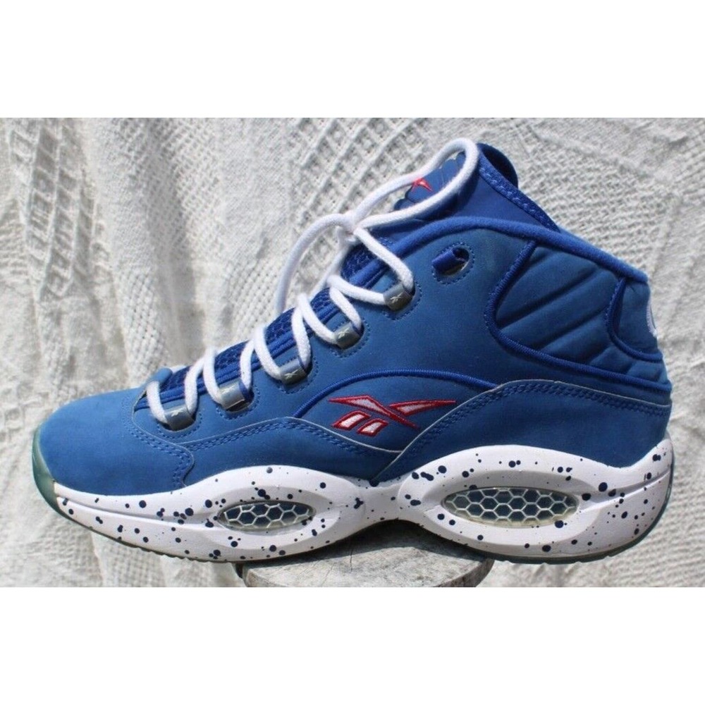 Size 10.5 - Reebok Question Mid Blue - Picture 4 of 10